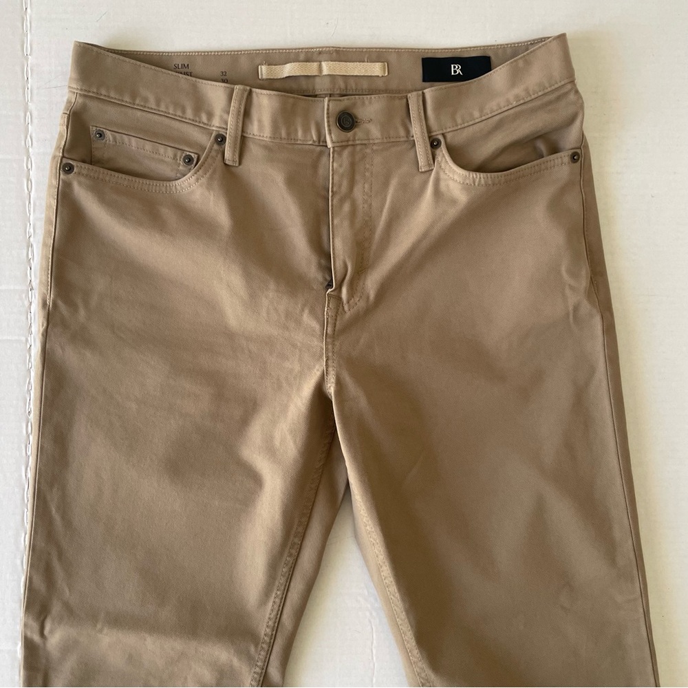 Banana Republic Men's Slim Traveler Stretch Cotton Blend Five Pocket Pants - Picture 2 of 8